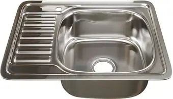 Кухонная мойка Mixline 529331 (правая, полированная, 0.6 мм) - изображение в каталоге