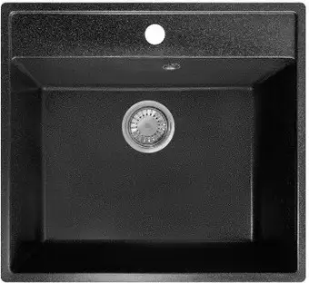 Кухонная мойка Granrus GR-555 (черный) - изображение в каталоге