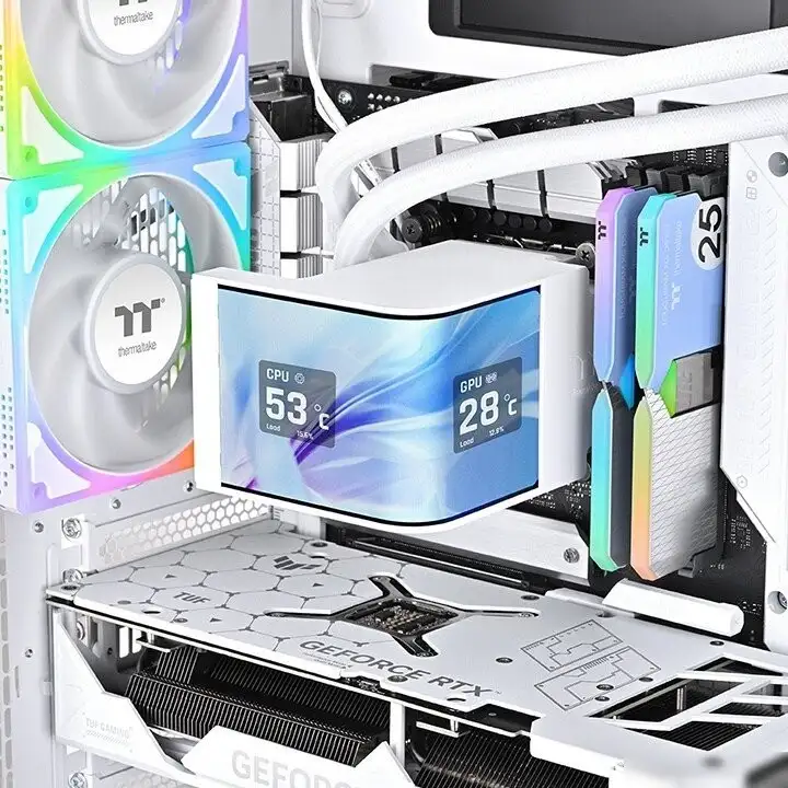 Система жидкостного охлаждения для процессора Thermaltake MAGCurve 360 Ultra ARGB Sync Snow Edition CL-W454-PL12SW-A – фото товара