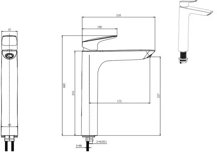 Смеситель Aquatek Вега AQ1004CR - фото товара