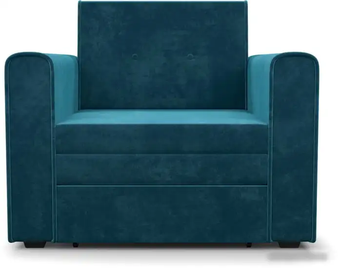 Кресло-кровать Мебель-АРС Санта (бархат, сине-зеленый star velvet 43 black green)