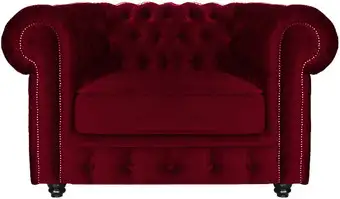 Интерьерное кресло Brioli Честер Классик (B48/вишневый) – изображение в каталоге