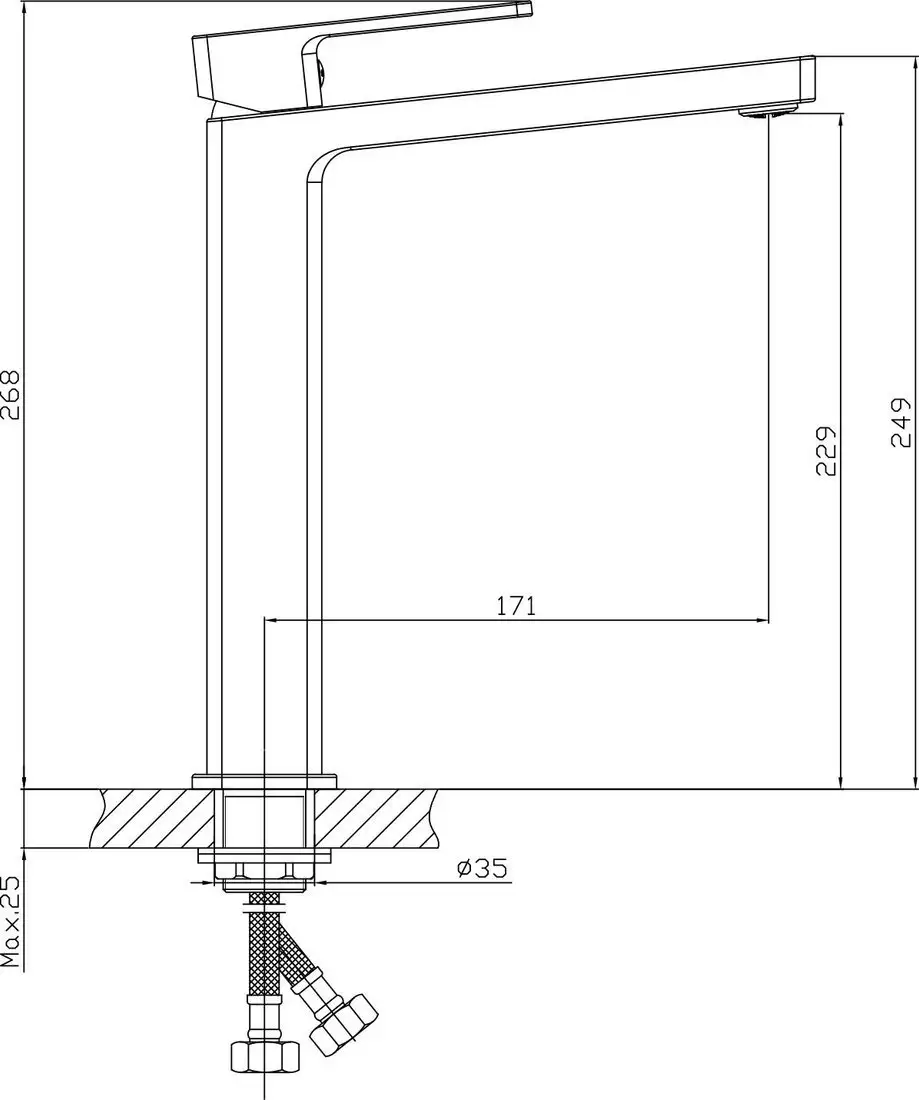 Смеситель Lauter Cascade 21СК0655BS - фото товара
