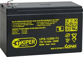 Аккумулятор для ИБП Kiper UPS-12580 F2 (12В/10.5 А·ч) – изображение в каталоге