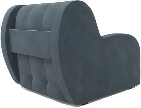 Кресло-кровать Мебель-АРС Аккордеон Барон (велюр, серо-синий HB-178 26)