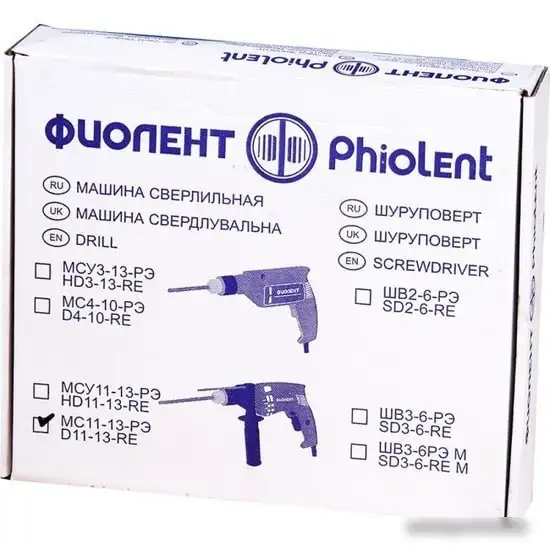Безударная дрель Фиолент МС11-13-РЭ – фото товара