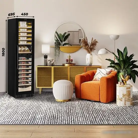 Винный шкаф Meyvel MV106-KBT2 (Slim) — фото товара