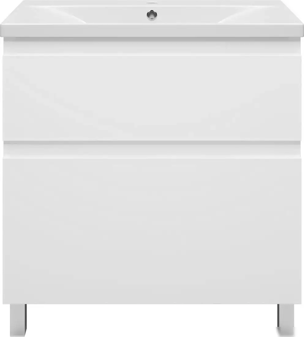 Misty Тумба под умывальник Лаки 80 П-Лак-01080-0112Я+RCW-140380WH – фото товара