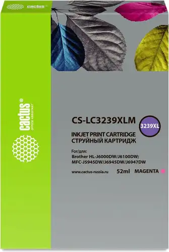 Картридж CACTUS CS-LC3239XLM (аналог Brother LC3239XLM) – изображение в каталоге