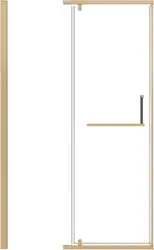 Душевая дверь Grossman Pragma 100x195 100.K33.03.100.32.00 (золото сатин/стекло прозрачное) - изображение в каталоге