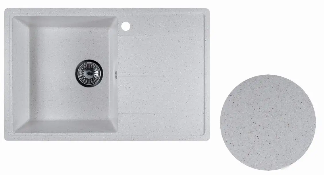 Кухонная мойка Marblan Magnum L (бежевый, с сифоном) - фото товара