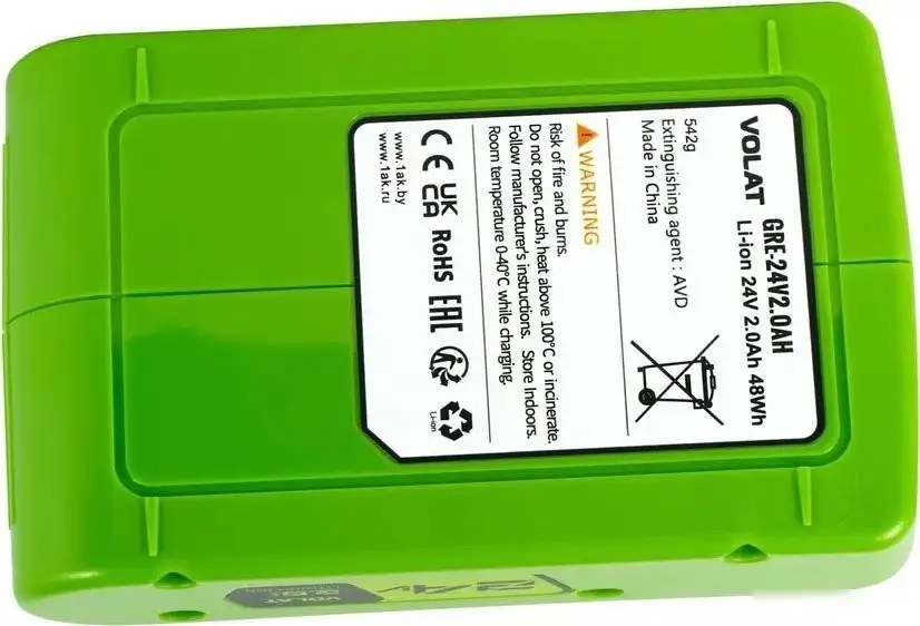 Аккумулятор VOLAT VT-GRE-24-2 (24В/2 Ah) – фото товара