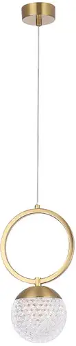 Подвесная люстра Crystal Lux Carolina SP1 V1 (Brass) – изображение в каталоге
