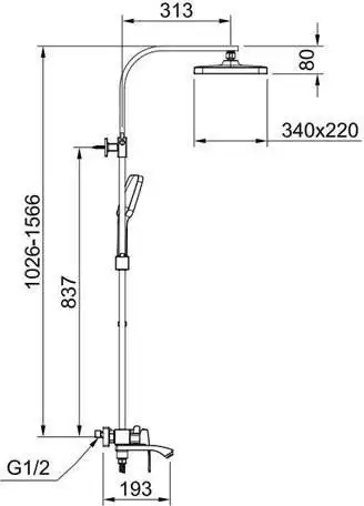 Душевая система Raglo R01.24.09 - фото товара