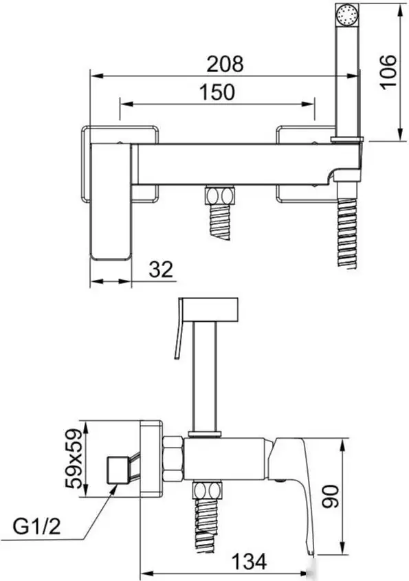Гигиенический душ Raglo R01.51 - фото товара