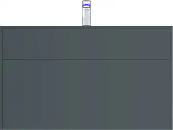 AM.PM Тумба под умывальник Inspire 2.0 100 M50AFHX1003GM (графит) – изображение в каталоге