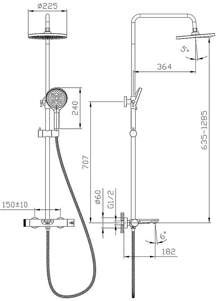 Душевая система Raglo R32.24 - фото товара