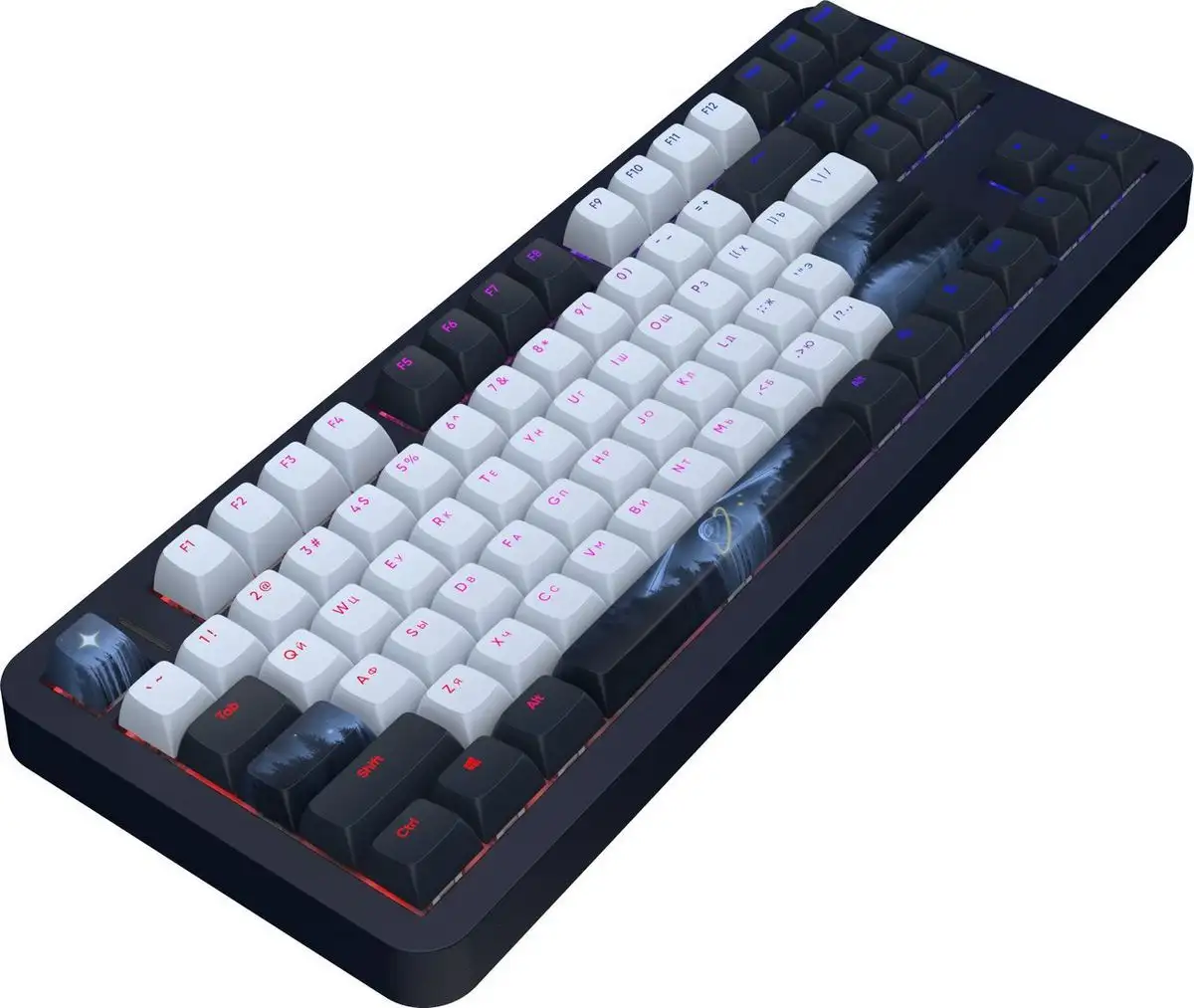 Клавиатура Red Square Alumix TKL Classic Serenity (черный, g3ms Aquamarine) – фото товара