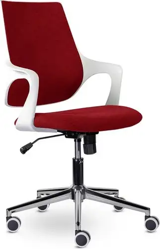 Офисное кресло UTFC Ситро White PL М-804 (хром красный) – изображение в каталоге