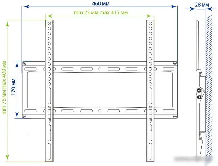 Кронштейн Kromax IDEAL-4W (белый) – фото товара