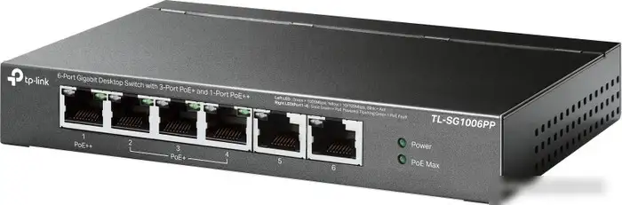 Неуправляемый коммутатор TP-Link TL-SG1006PP V1 – фото товара