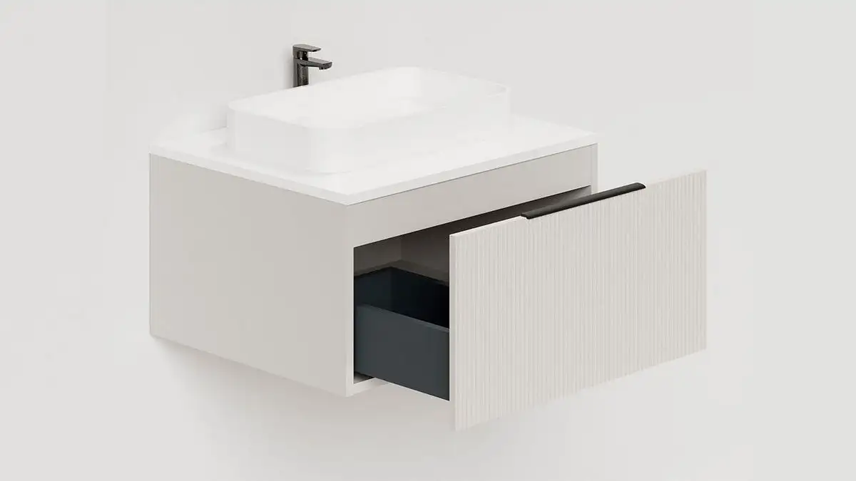 Salini Тумба под умывальник Touch V 60 T600V1C (кремовый) – фото товара