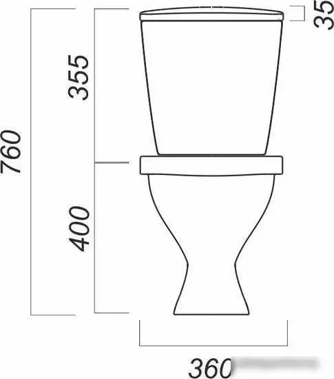 Унитаз Sanita Эталон Эконом ETLSACC01090113 - фото товара