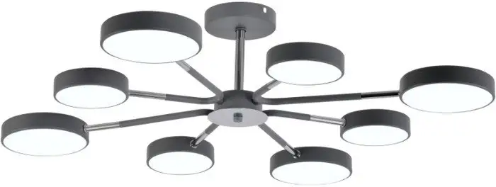 Люстра средней высоты Mirastyle Диод MH-3224/8 GR+CR – фото товара