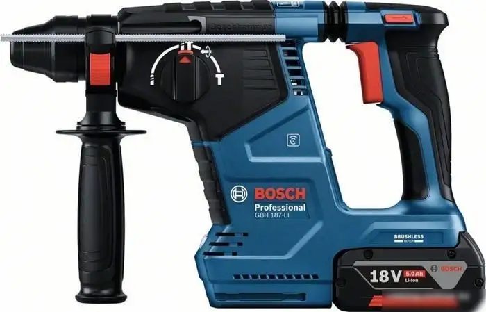 Перфоратор Bosch GBH 187-LI Professional 0611923022 (с 1-им АКБ, кейс) – фото товара