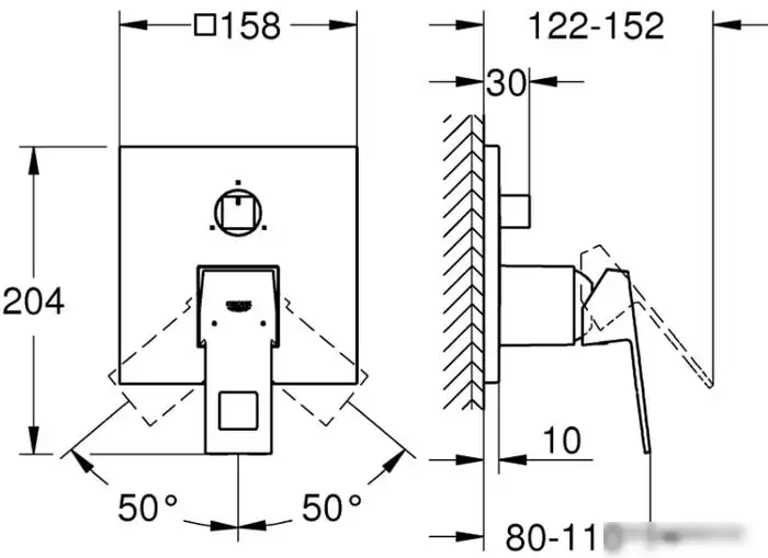 Смеситель Grohe Eurocube 24094000 - фото товара