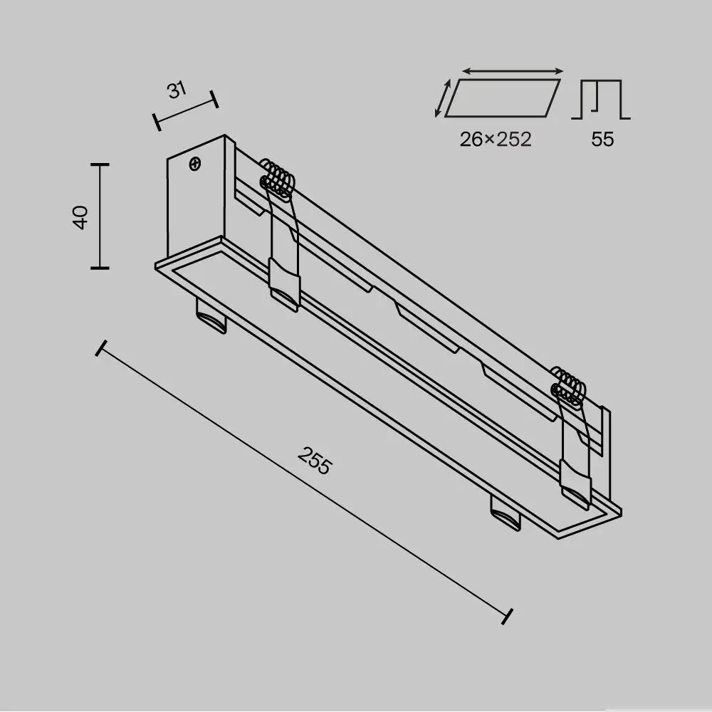 Точечный светильник Technical DL066-20W3-6K-W – фото товара
