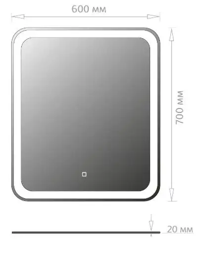 Onika Зеркало Магна 60 Led 206085 – фото товара