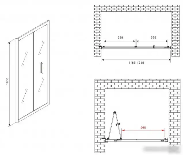 Душевая дверь Abber Sonnenstrand AG07120 - фото товара