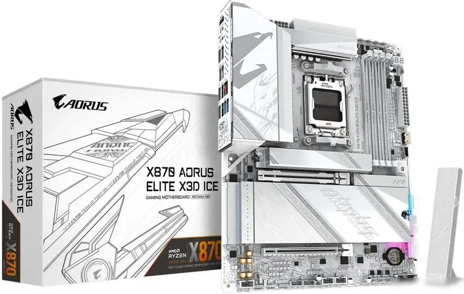 Материнская плата Gigabyte X870 Aorus Elite X3D Ice – фото товара