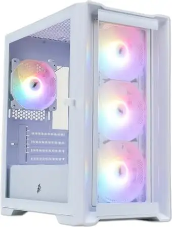 Корпус 1stPlayer TRILOBITE T4-G FRGB (белый) – изображение в каталоге