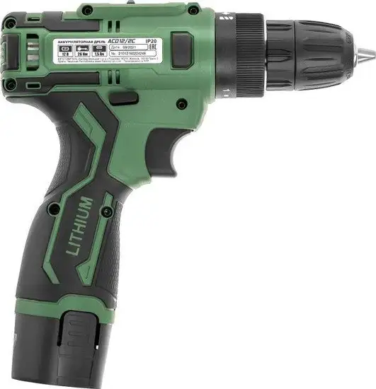 Дрель-шуруповерт Hammer ACD12/2C (с 2-мя АКБ, кейс) – фото товара