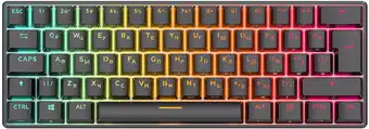 Клавиатура Royal Kludge RK61 New RGB (черный, RK Red)