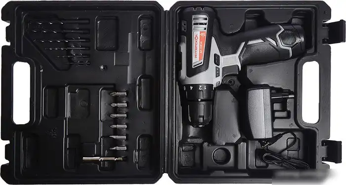 Дрель-шуруповерт Интерскол ДА-12ЭР-01 (с 1-им АКБ, кейс) – фото товара