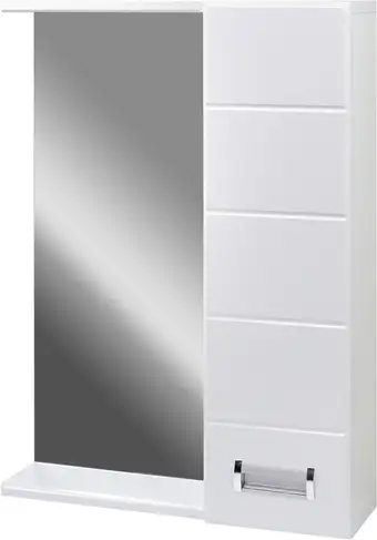 Doratiz Шкаф с зеркалом Вега 50 (правый, белый) – изображение в каталоге