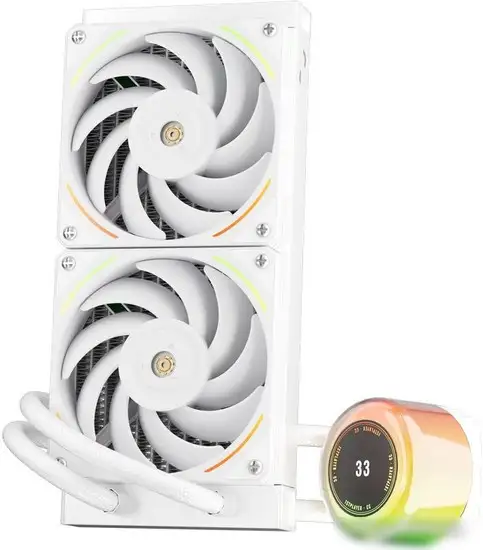 Жидкостное охлаждение для процессора 1stPlayer CC 240 (белый) – фото товара