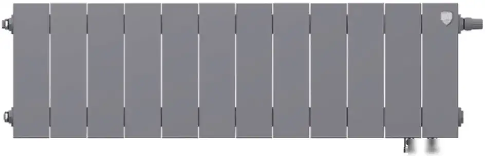 Биметаллический радиатор Royal Thermo PianoForte 200 VDR Silver Satin (12 секций) - фото товара