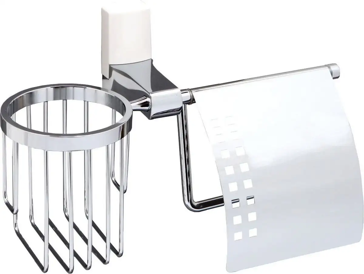 Держатель для туалетной бумаги и освежителя Wasserkraft Leine K-5059White – фото товара