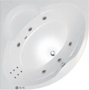 Ванна Triton Троя 150x150 Экстра Стандарт Flat (с гидромассажем) - изображение в каталоге