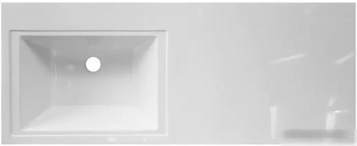 Умывальник Эстет Даллас 130, левая (белый) - фото товара
