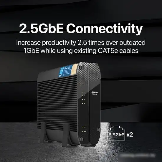 Сетевой накопитель QNAP TS-410E-8G – фото товара