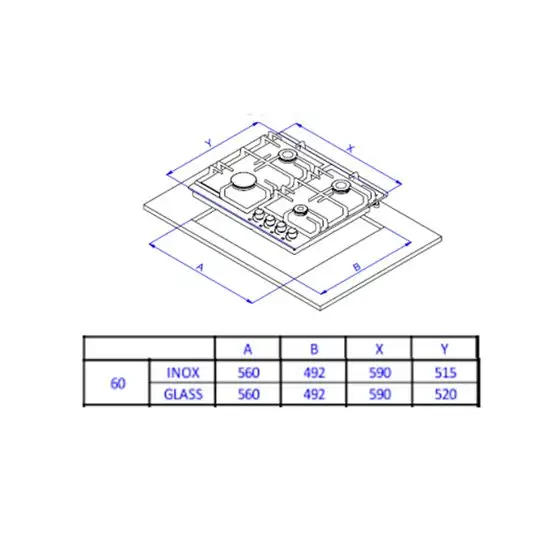Варочная панель Weissgauff HGG 641 XB - фото товара