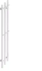 Полотенцесушитель Маргроид Ferrum Inaro 3 Cascade СНШ 150*6*12 Белый матовый, скрытого монтажа, таймер справа - изображение в каталоге