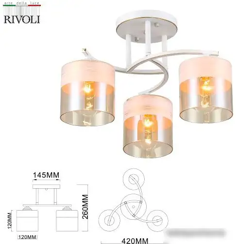 Люстра средней высоты Rivoli Constancia 9081-303 Б0052678 – фото товара