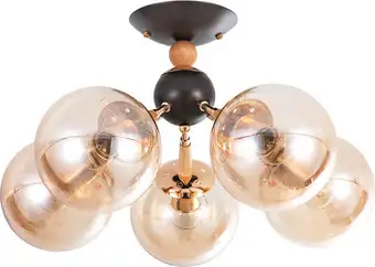 Люстра средней высоты Arte Lamp Boston A4485PL-5BK – изображение в каталоге