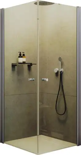 Душевой уголок MaybahGlass MGY-1292-5 (бесцветное стекло/хром матовый) - изображение в каталоге